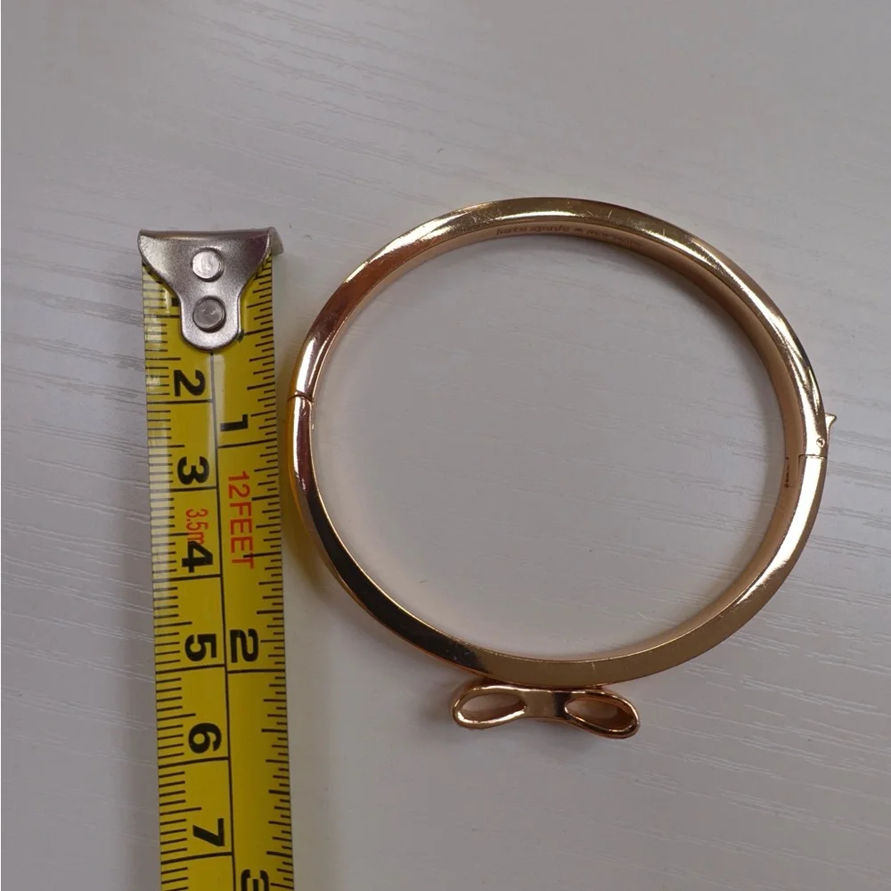 kate spade Gold Bow Pavé Crystal Bangle Bracelet - Picture 5 of 10
